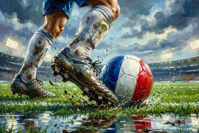 muddy-soccer-kick-rain-puddle
