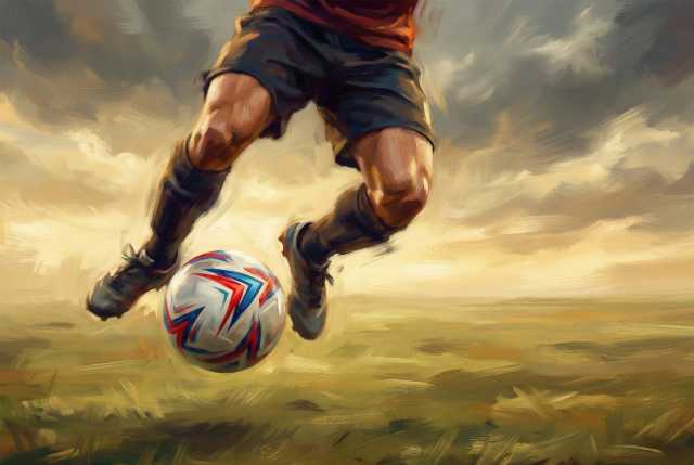 soccer-player-dribbling-ball-illustration